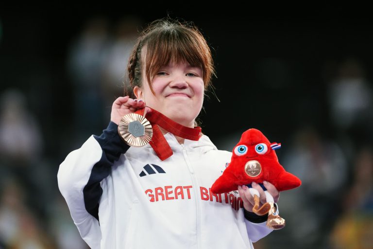 ‘Weight’ is over as Olivia’s medal joy is a family affair