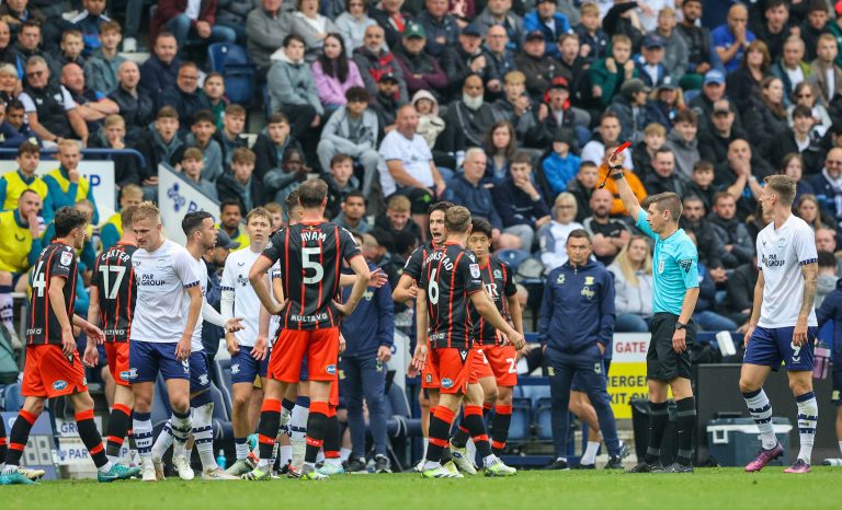 Two red cards as Blackburn Rovers left frustrated with Preston North End draw