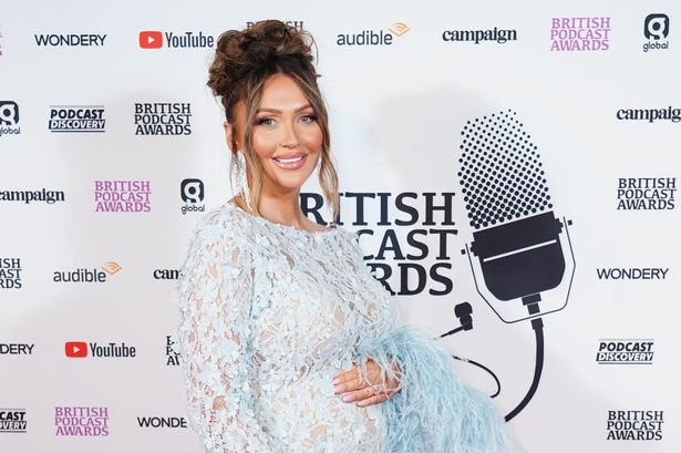 Charlotte Dawson cradles baby bump after revealing gender of 3rd child at star-studded Podcast Awards