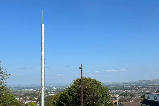 Residents living on Lancashire estate slam ‘NASA mast’ and claim it looks like a missile