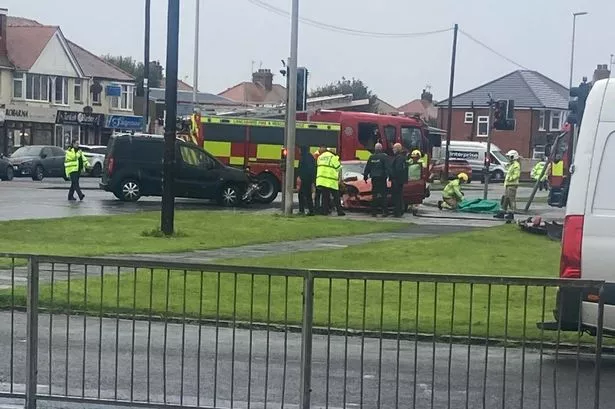 LIVE updates as Thornton-Cleveleys road closed due to accident