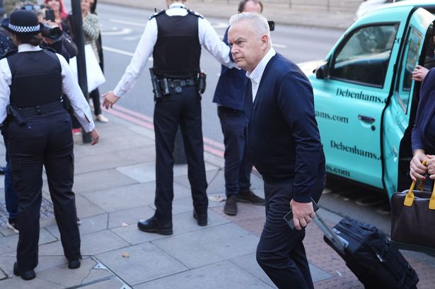 Former BBC presenter Huw Edwards arrives at court to be sentenced for accessing indecent images of children