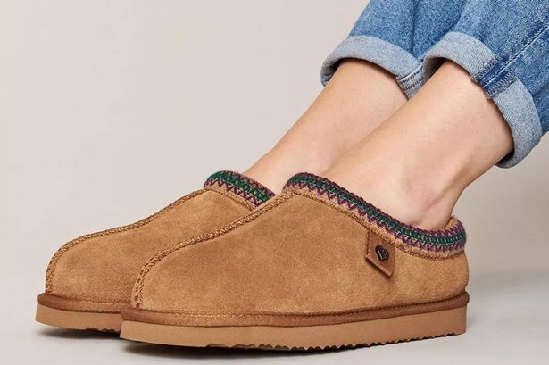 Get high-end style for less as Moshulu sheepskin slippers reduced to £55 in Debenhams sale