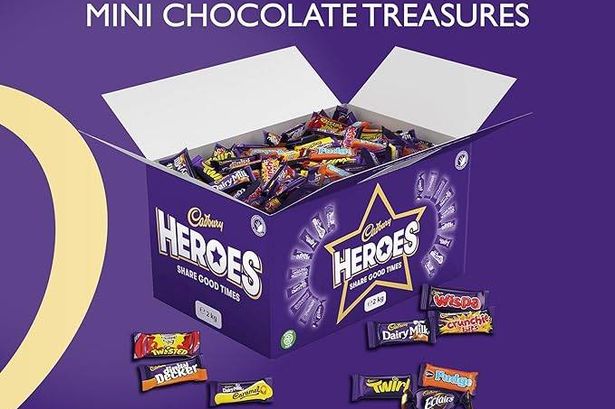 Amazon slashes price of bumper 2kg Cadbury Heroes box with 200 chocolates