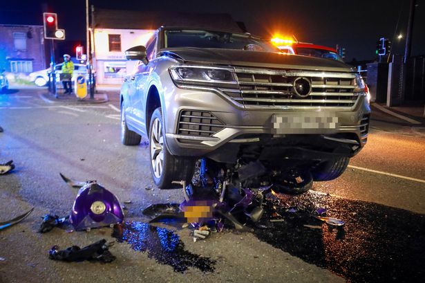 Unmarked police car crushes motorbike after high-speed ‘chase’ reports