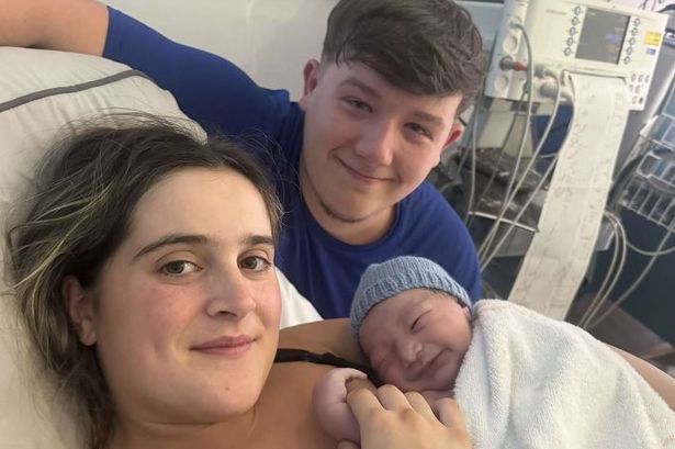 Katie Radford, 21, shares adorable snaps of her ‘milk drunk’ baby