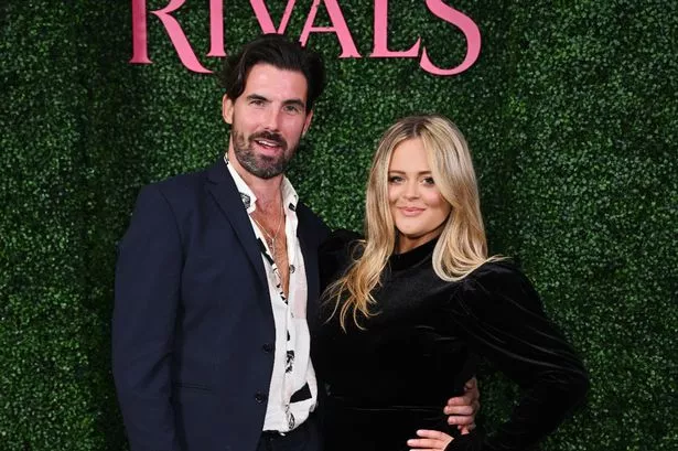 Emily Atack stuns as she and boyfriend Alistair Garner make red carpet debut after son Barney’s birth