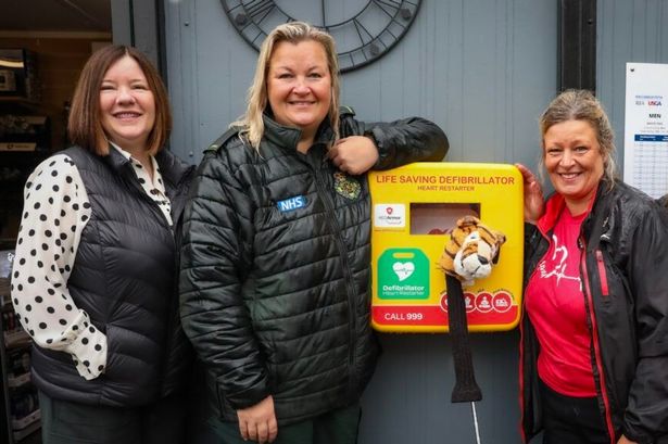 Defibrillator installed in Lancs town in memory of loving husband who died on golf course