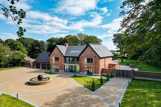 First look inside the stunning Lancashire mansion complete with heated swimming pool and Love Island-style firepit