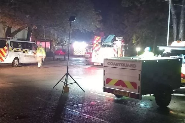 Car rescued from Thornton-Cleveleys during high tide levels