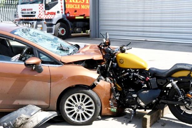 Driver caused death of motorcyclist in horror crash that saw bike embedded in car