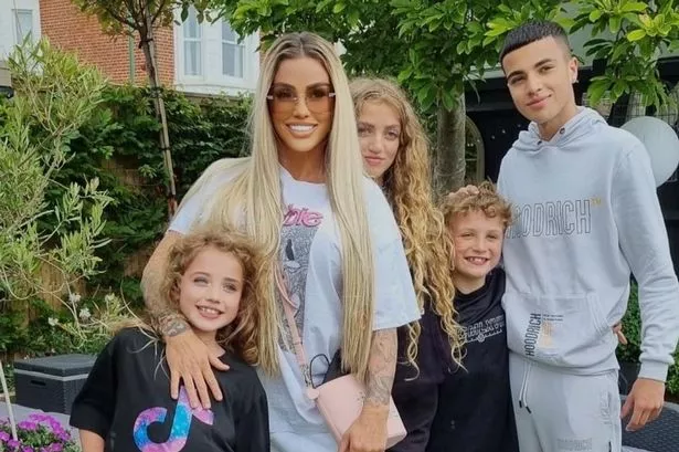 Katie Price’s children Princess and Junior Andre narrowly avoid awkward run-in with 3 of her exes