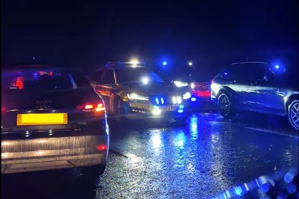 Young man dies in horror M61 crash after car hits barrier and then Mercedes