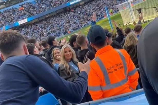 Football fan ‘scores’ woman’s phone number at Manchester City match – but there’s a catch