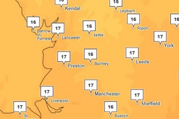 Exact date temperatures are forecast to soar to 19C in Lancashire this week