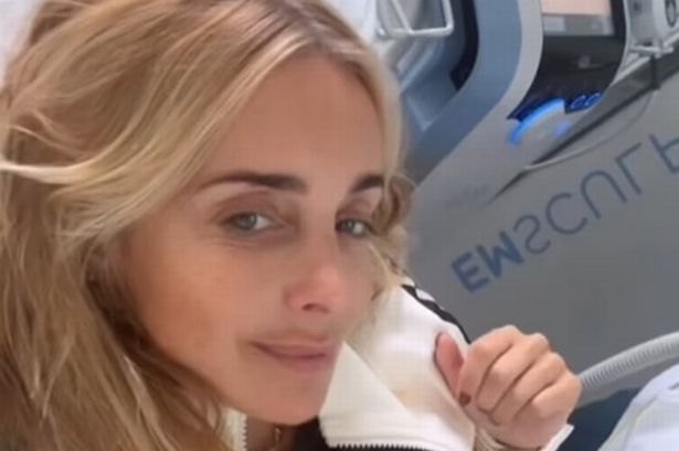 Louise Redknapp documents skin tightening treatment as she shares video in her underwear on pamper day