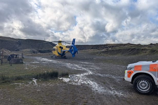 Mountain biker airlifted to hospital after ‘incident’ at Lancashire quarry