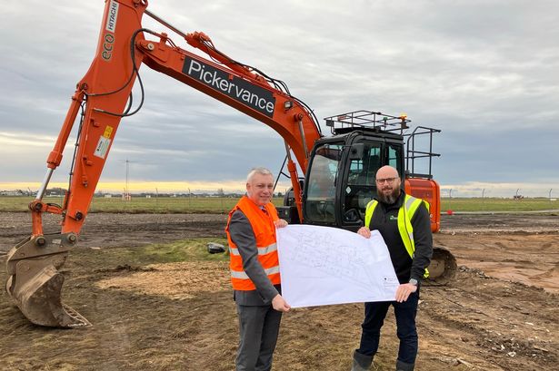 Work begins on new business units at Blackpool Airport Enterprise Zone