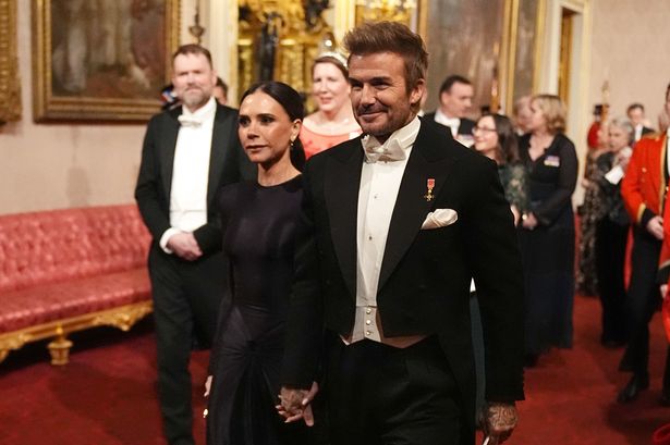 David and Victoria Beckham join Queen Camilla at glittering banquet despite royal’s illness