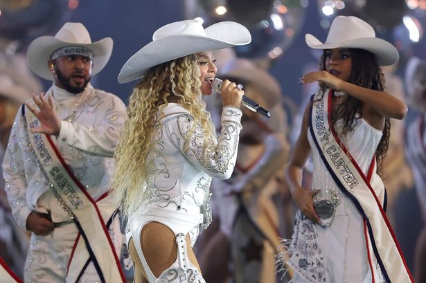 Beyoncé brings daughter Blue Ivy, 12, out for epic Christmas NFL halftime performance