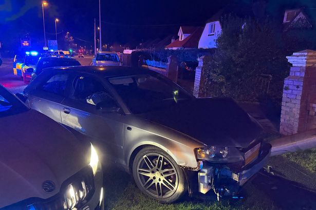 ‘High speed’ drink driver leads police on chase before crashing into lamppost