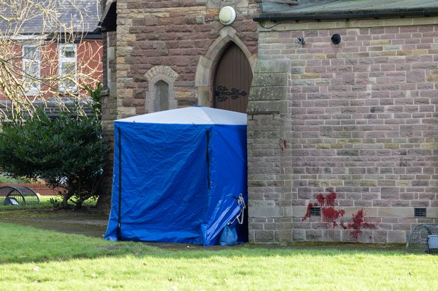 Man in his 50s found dead outside church as police seal off area