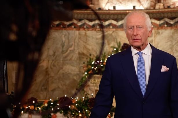 King Charles fiddles with his tie amid recording of Christmas Day speech and break from tradition