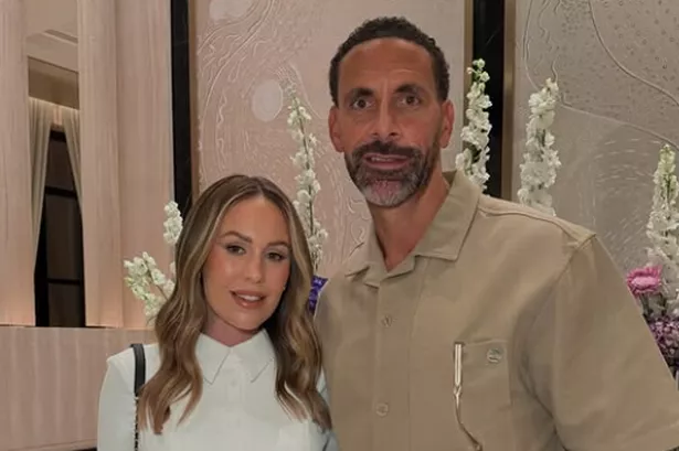 Rio Ferdinand and wife Kate wear matching outfits as they show off £4m mansion’s festive decorations