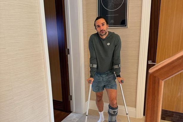 Joe Wicks rushed to hospital after nasty accident and forced to cancel work plans as he walks on crutches