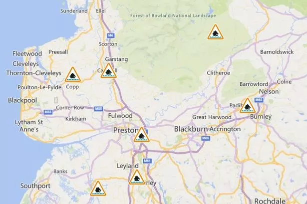 All the flood alerts in place across Lancashire on New Year’s Eve