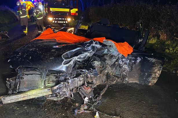 Horrific picture shows aftermath of Boxing Day crash which left car crushed