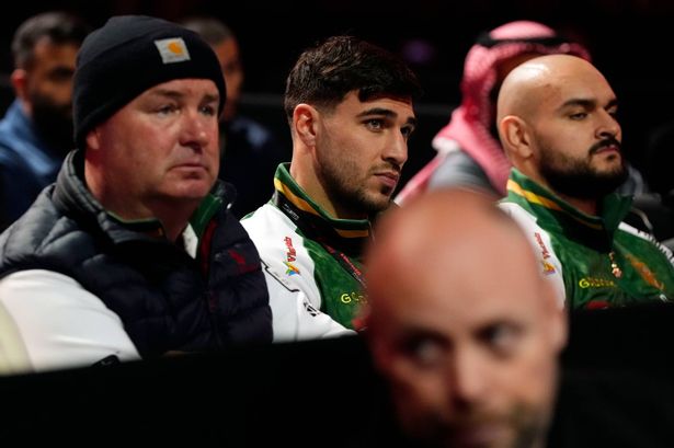 Tommy Fury looks miserable at Tyson Fury fight after reunion with Molly-Mae Hague