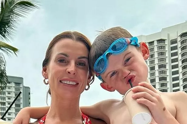 Coleen Rooney shows off incredible figure in bikini as she shares pic with son Cass after I’m A Celeb exit