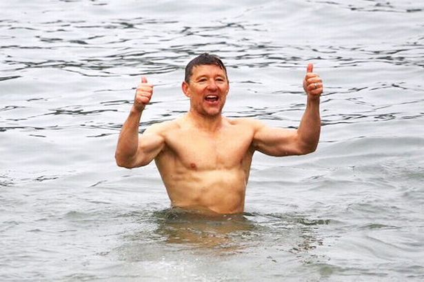 This Morning’s Ben Shephard, 50, shows off impressive six pack during cold Christmas Day swim