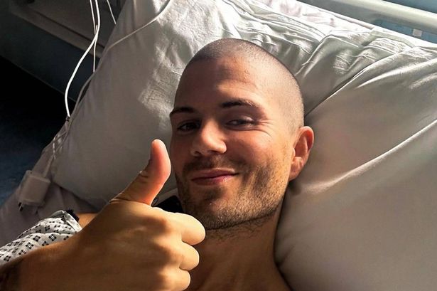 Max George shares major health update from hospital bed on surgery