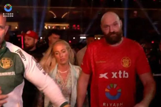 Furious Tyson Fury calmed by wife Paris after angry reaction to Usyk defeat