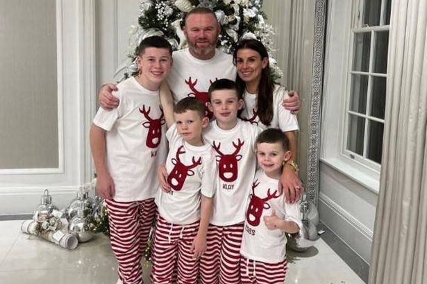 Coleen Rooney unveils lavish £20 million Cheshire mansion complete with art-deco bar and chic Christmas decor