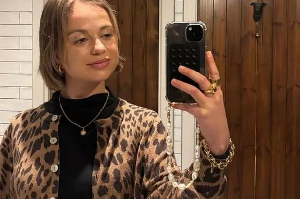 Lady Amelia Windsor’s leopard print cardigan is from the high street – now 15% off