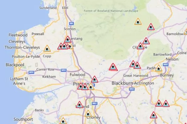 24 flood warnings and amber weather alert in place as Lancashire hit by New Year deluge