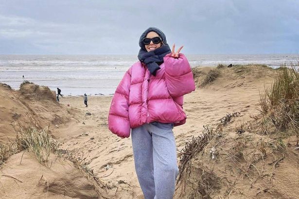 Fans obsessed with Stacey Dooley’s ‘toastie Barbie’ look in iconic pink duvet jacket that’s on sale