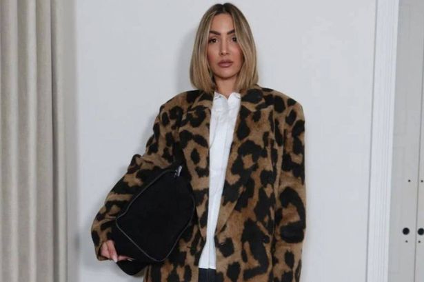 Frankie Bridge is ‘obsessed’ with her leopard print coat that ‘looks really expensive’