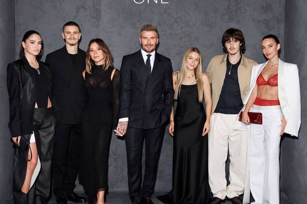 David Beckham supported by wife Victoria and kids at launch of steamy new campaign