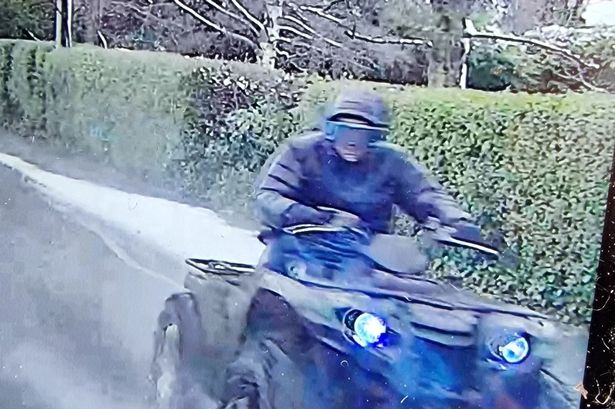 ‘Dangerous’ quad biker nearly hits children sledging in park before fleeing police