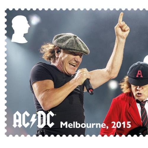 AC/DC commemorated with set of Royal Mail stamps