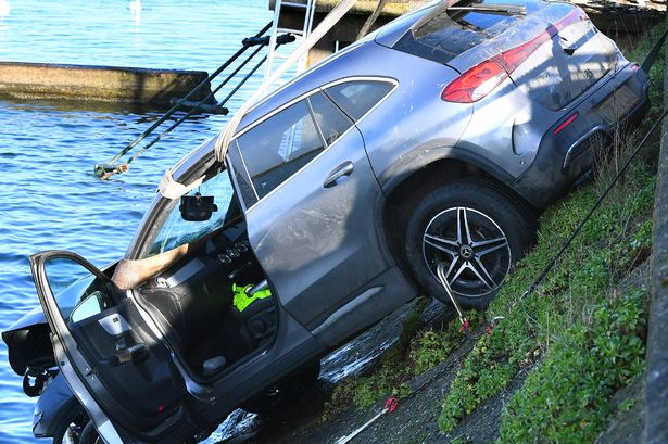 Cops arrest driver after Mercedes plunges into Southport Marine Lake