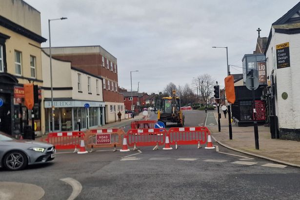 ‘Absolute mayhem’ as sinkhole opens up in Ormskirk town centre shutting main road