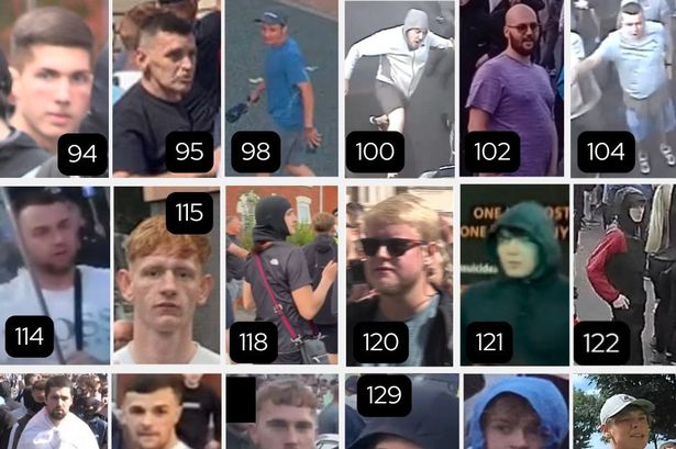 Faces of the 49 people police want to speak to after ‘despicable disorder’