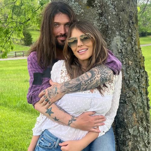 Elizabeth Hurley and Billy Ray Cyrus cuddle up in Tennessee