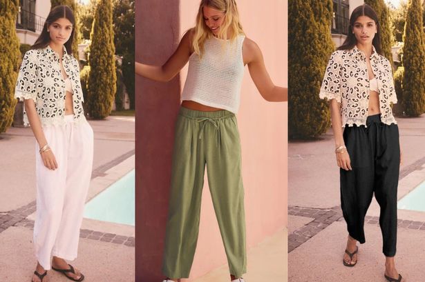 Next’s £26 barrel leg linen trousers hailed ‘the perfect shape’ by shoppers