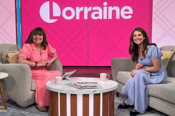 Get Izzy Judd’s exact baby blue midi dress from her ITV Lorraine appearance before it sells out